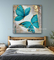 См стиля 80 x 80 красочного животного холста картин маслом искусства бабочки современное