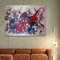Handmade абстрактная картина маслом на диаграмме искусстве музыки скрипки цвета холста стены для живущей комнаты декабря
